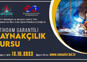 İstihdam garantili kaynakçılık kursu için başvurular başladı