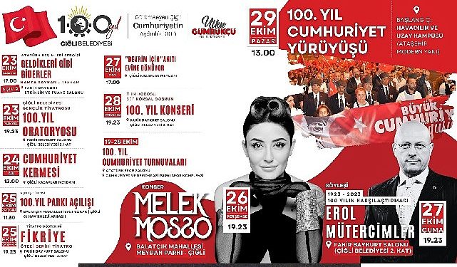 Çiğli Belediyesi’nden 100. Yıla Görkemli Kutlama