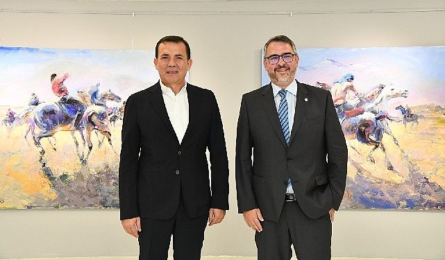 Başkan Özyiğit, Alman mevkidaşı Marc Weigel’ı ağırladı